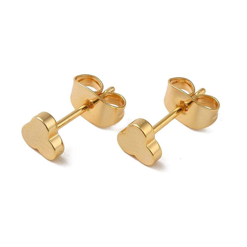 18k Gold Plated Flower Stud Earrings